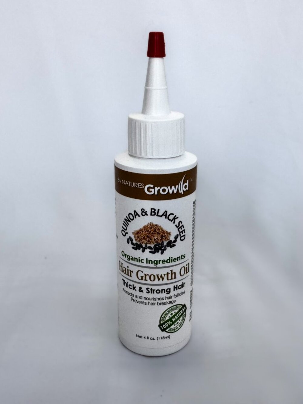 Quinoa & Black Seed Hair Growth Oil 4 fl oz Thick & Strong Hair 100% Natural